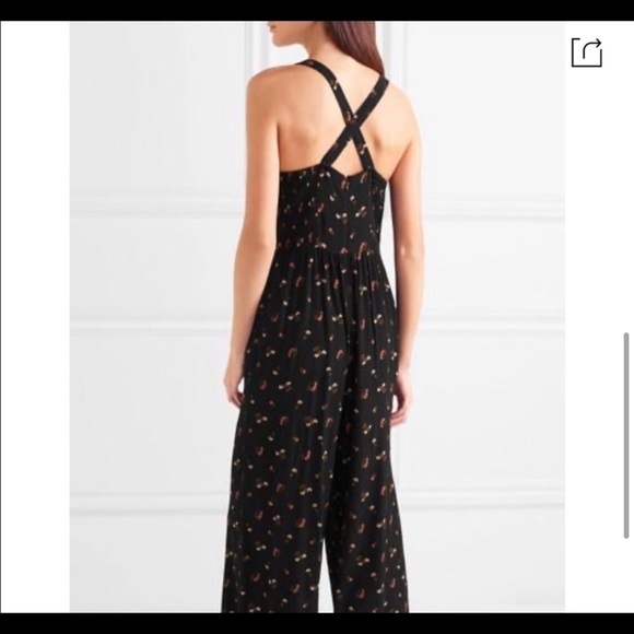 Madewell Smocked Crop Jumpsuit - Picture 3 of 5
